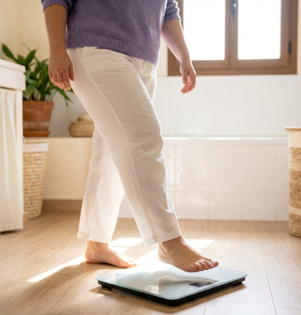 Weight loss success patient